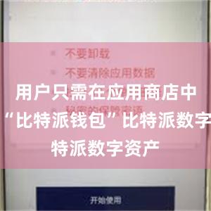 用户只需在应用商店中搜索“比特派钱包”比特派数字资产